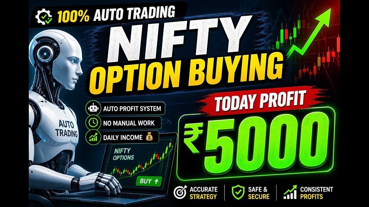 ROBO TRADING NIFTY OPTION 23 APRIL 26 .5 LOT TODAY PROFITS .Rs.5000