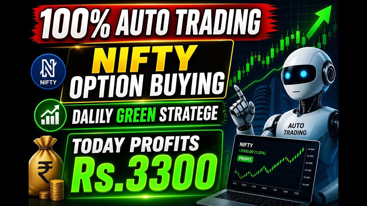 ROBO TRADING NIFTY OPTION 28 APRIL 26 .3 LOT TODAY PROFITS .Rs.3300
