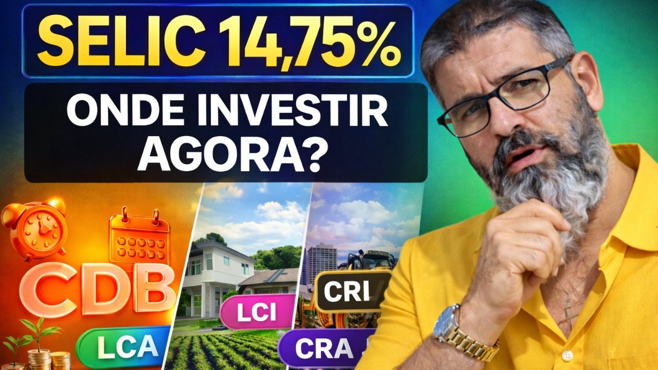Selic caiu para 14,75%: onde investir agora sem cair em armadilha