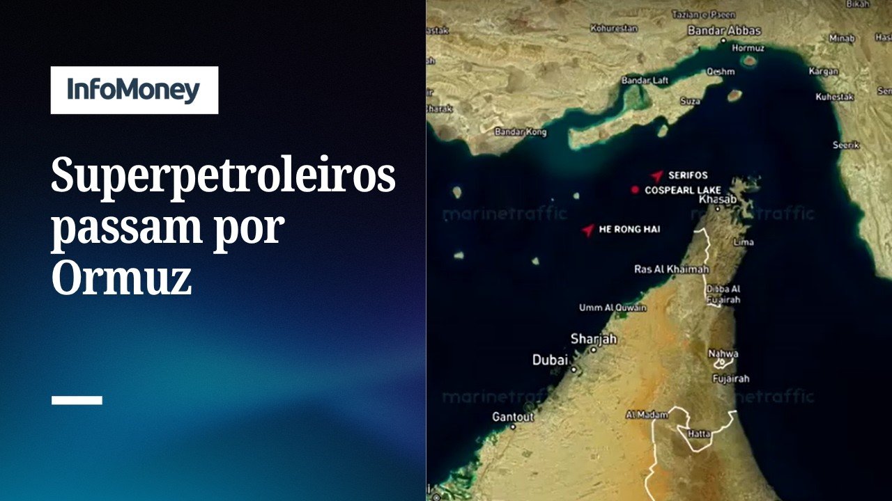 Superpetroleiros saem pelo Estreito de Ormuz com início das negociações EUA-Irã | InfoMoney News