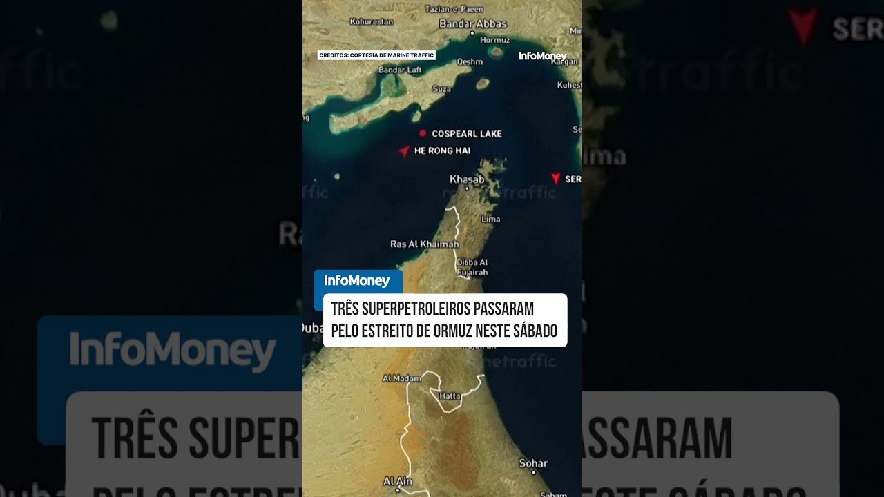 Superpetroleiros saem pelo Estreito de Ormuz com início das negociações EUA-Irã | InfoMoney News