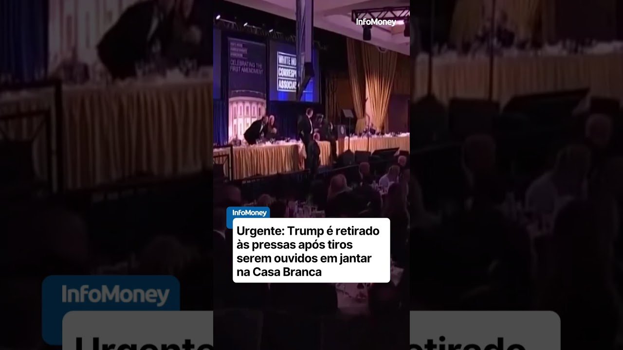Tiros em Washington: veja o momento em que atirador dispara em jantar com Trump | InfoMoney News