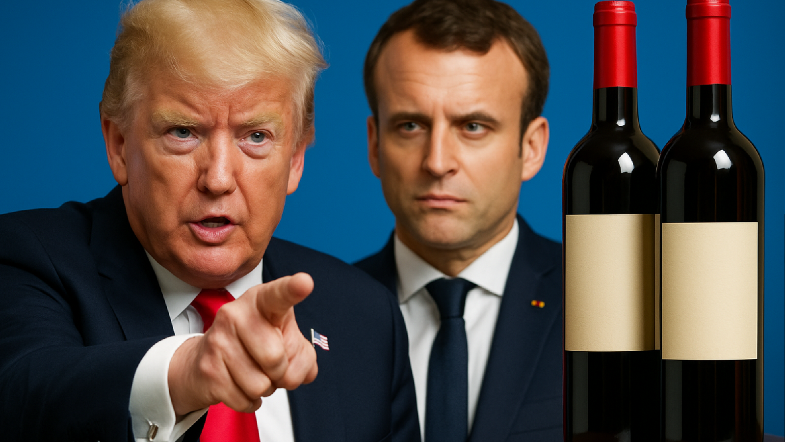 Trump declara guerra ao vinho francês: Taxa de 200% à vista!