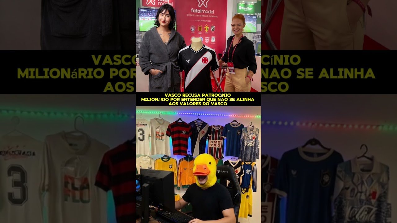 Vasco recusa patrocínio milionário: ‘Não vai rolar, princípios acima de tudo!  #futebol #vasco