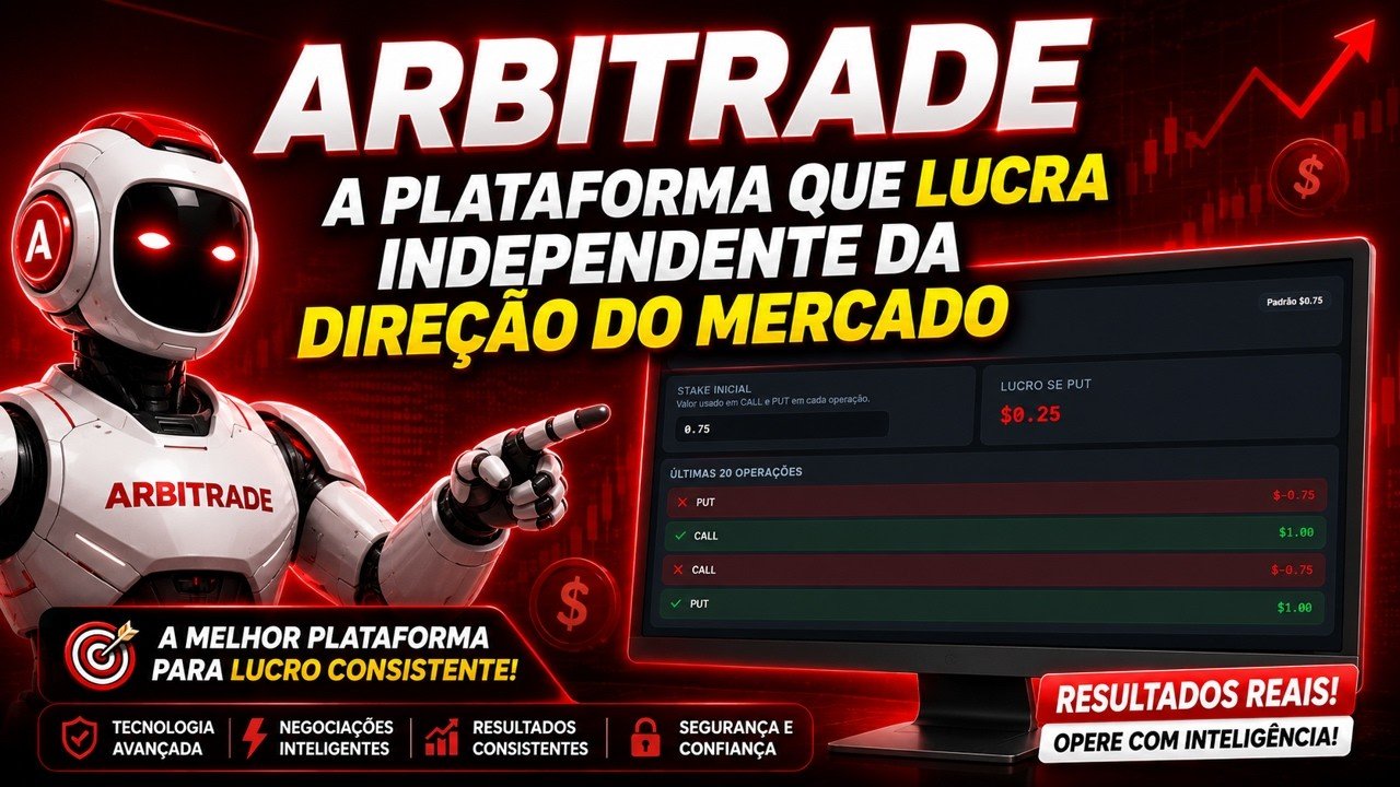 ✅ NOVA PLATAFORMA ARByTRADE- IA OPERANDO SOZINHA NA DERIV