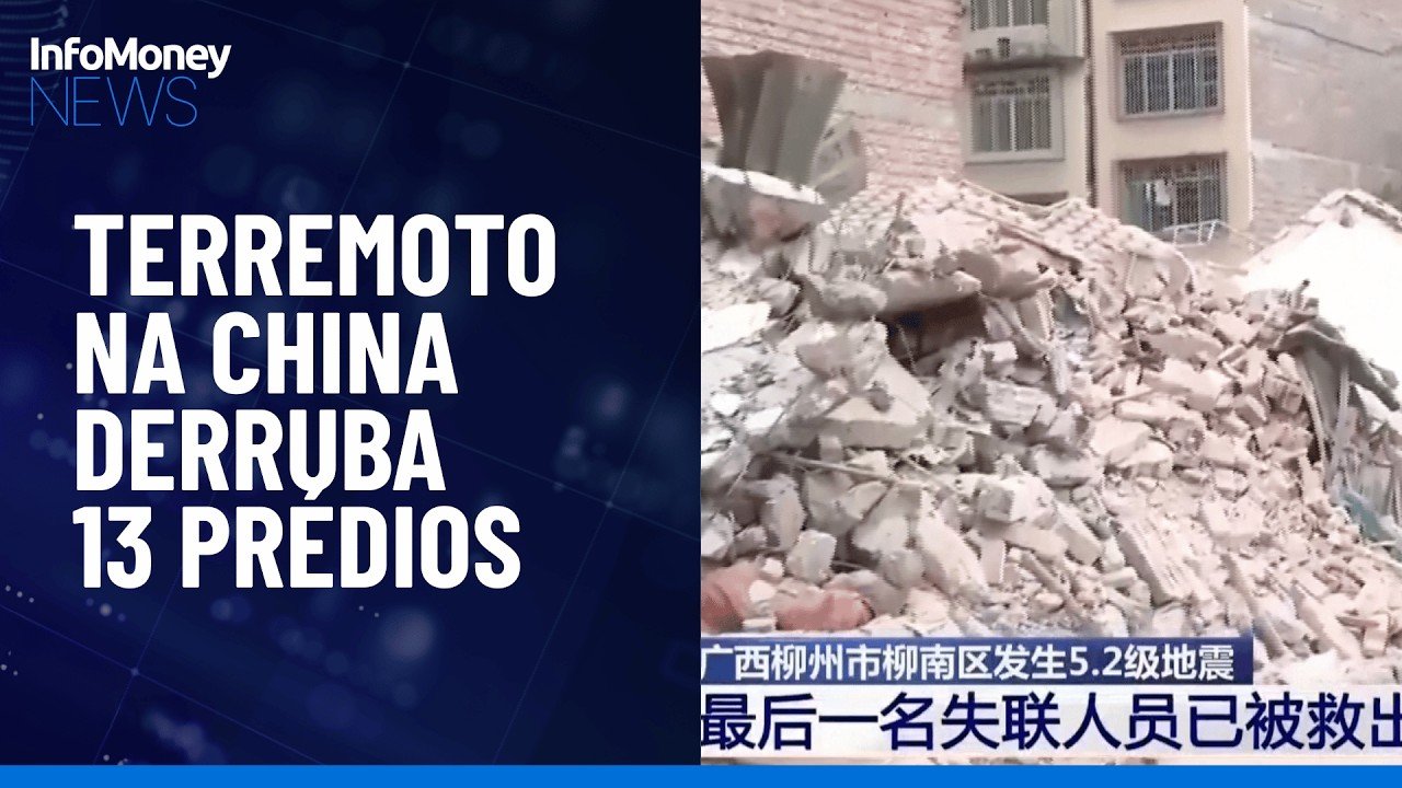 13 prédios caem, 7 mil são evacuados e dois morrem após terremoto na China | InfoMoney News