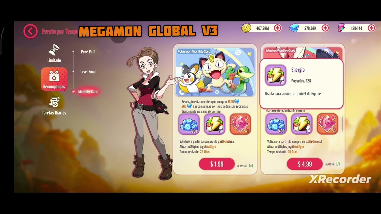 #2 dia/ Megamon Global: S-427 Onde investir os dólares, Base de Time + Top 10 Arena.