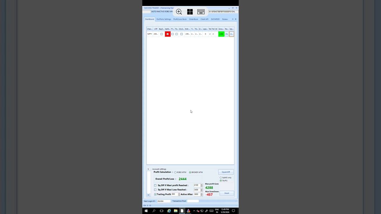 Algo Trading Software working in all segments in mobile phone and Desktop
