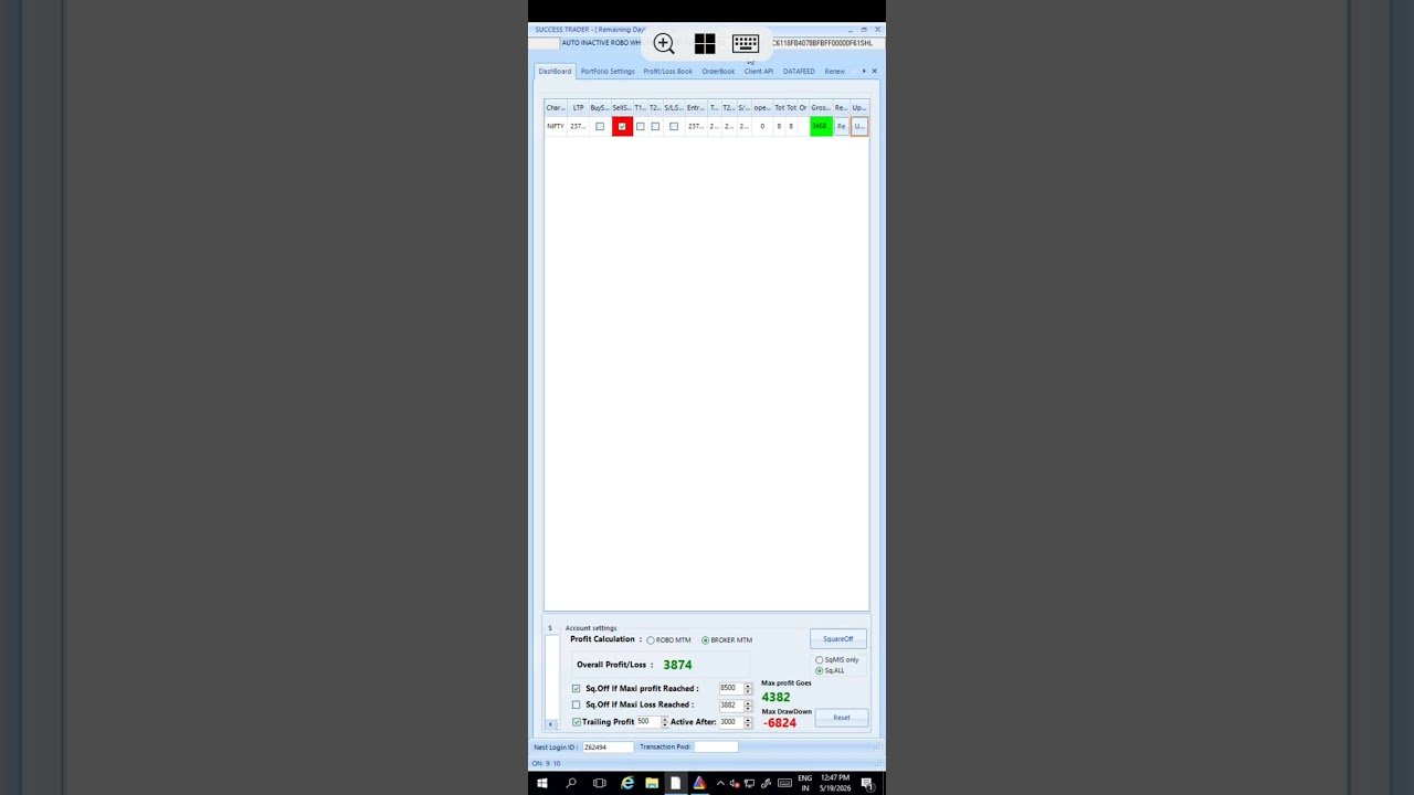 Algo Trading Software working in all segments in mobile phone and Desktop