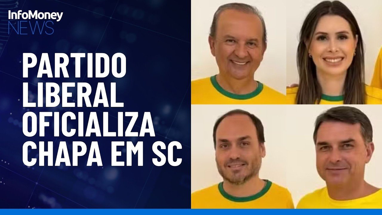 Após disputa interna, PL oficializa chapa com Carlos Bolsonaro e Carol de Toni em SC| InfoMoney News