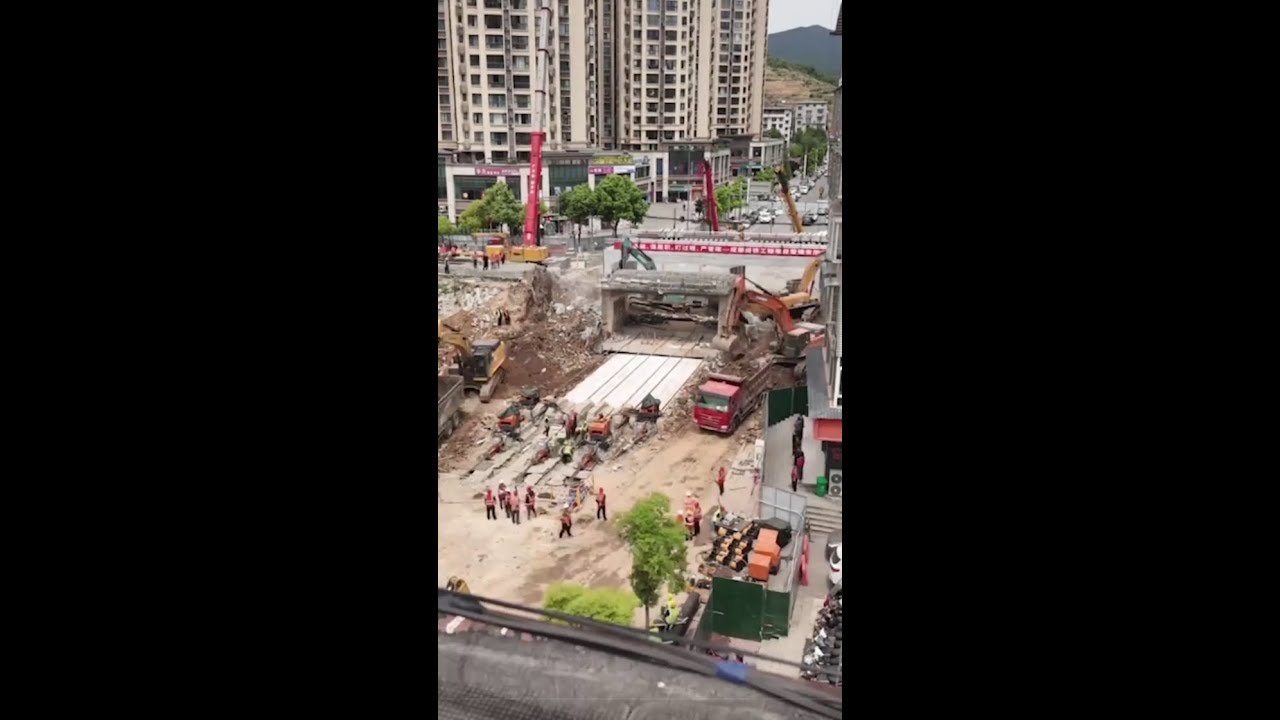China conclui instalação de viaduto de 2,5 mil toneladas em 24 horas
