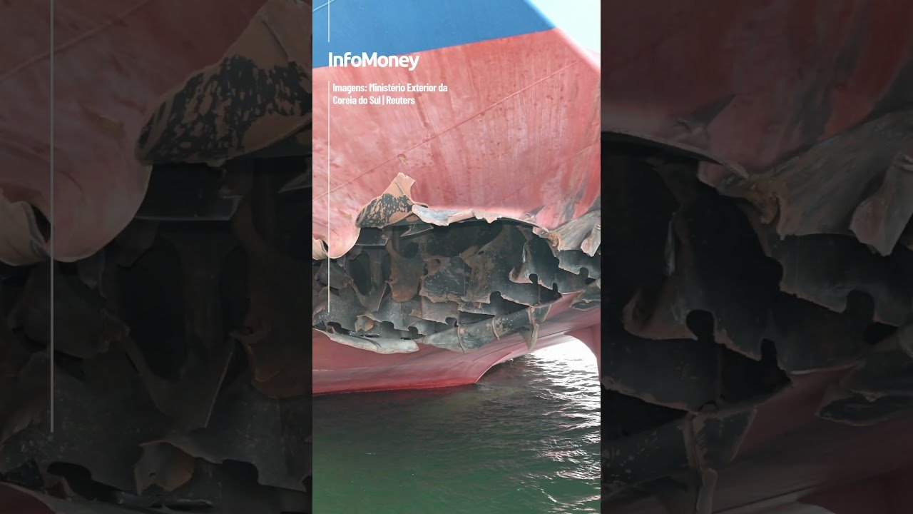 Coreia do Sul mostra como ficou navio após ataque no Estreito de Ormuz