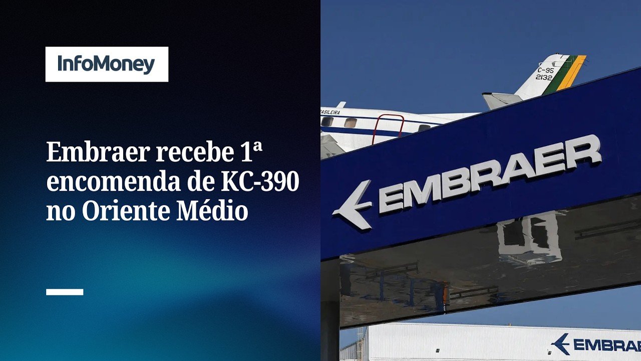 Embraer recebe 1ª encomenda de KC-390 no Oriente Médio | InfoMoney News