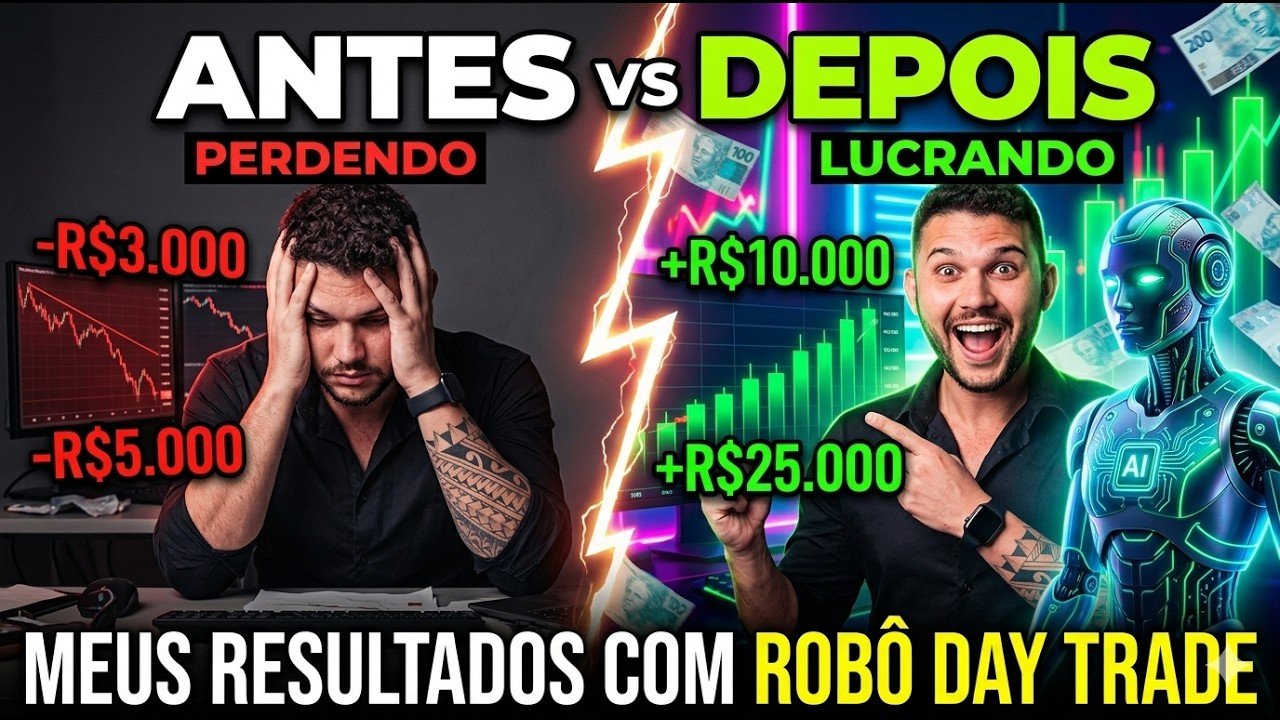 ESSES FORAM MEUS RESULTADOS COM UM ROBO TRADER EM UM ANO!