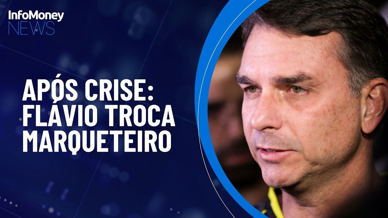 Flávio Bolsonaro troca marqueteiro da pré-campanha após crise com caso Vorcaro | InfoMoney News