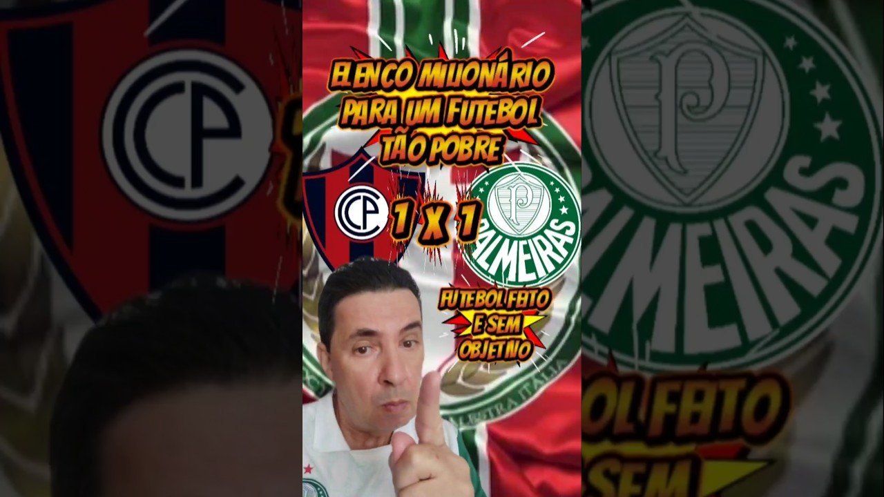 FUTEBOL POBRE, ELENCO MILIONÁRIO #palmeiras #fy #futebol #libertadores #brasileirão