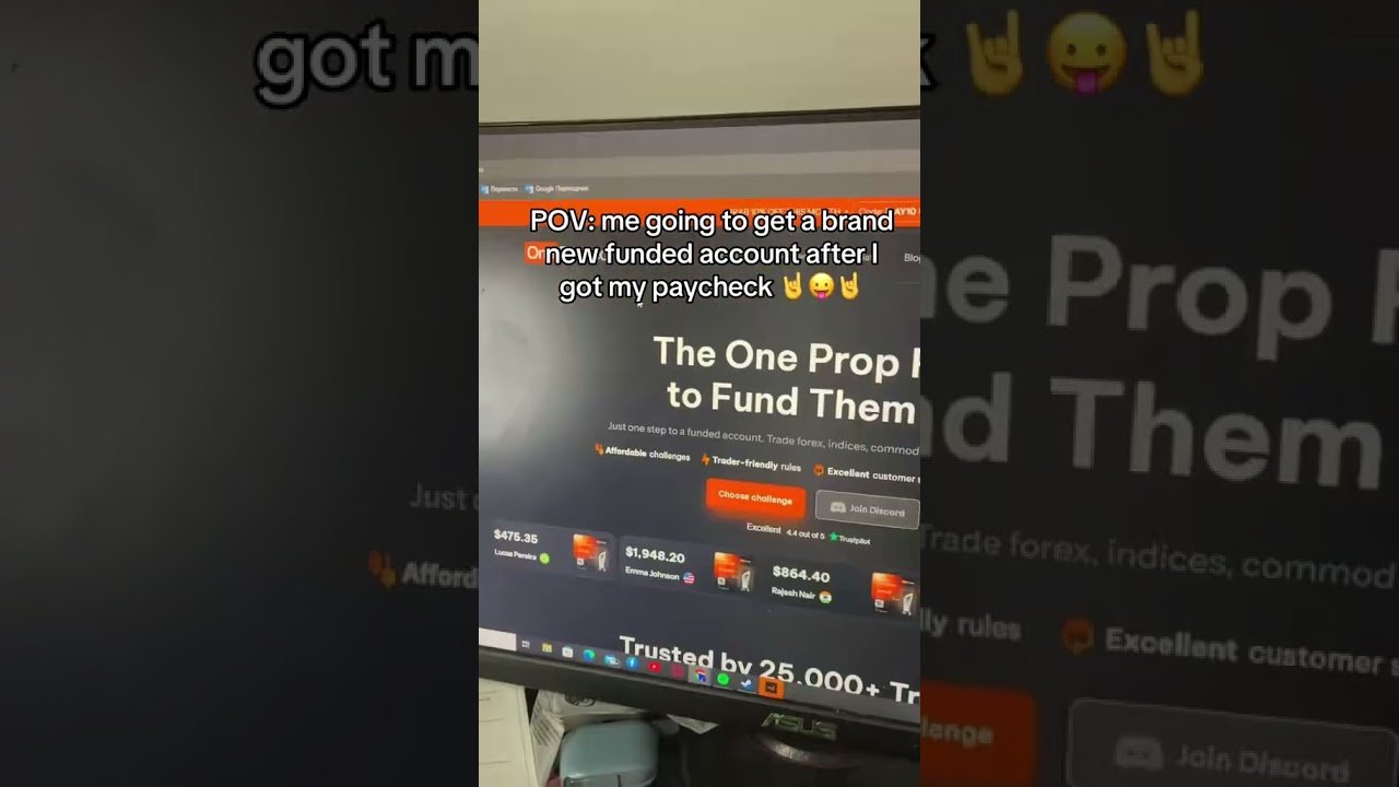 Getting a new funded account #onefunded #trading #daytrader #stockmarket
