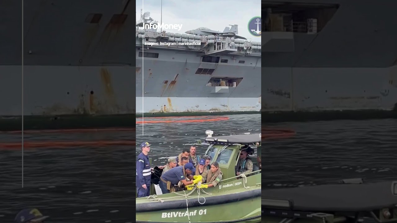 Marinha faz monitoramento radiológico em porta-aviões americano no Rio de Janeiro