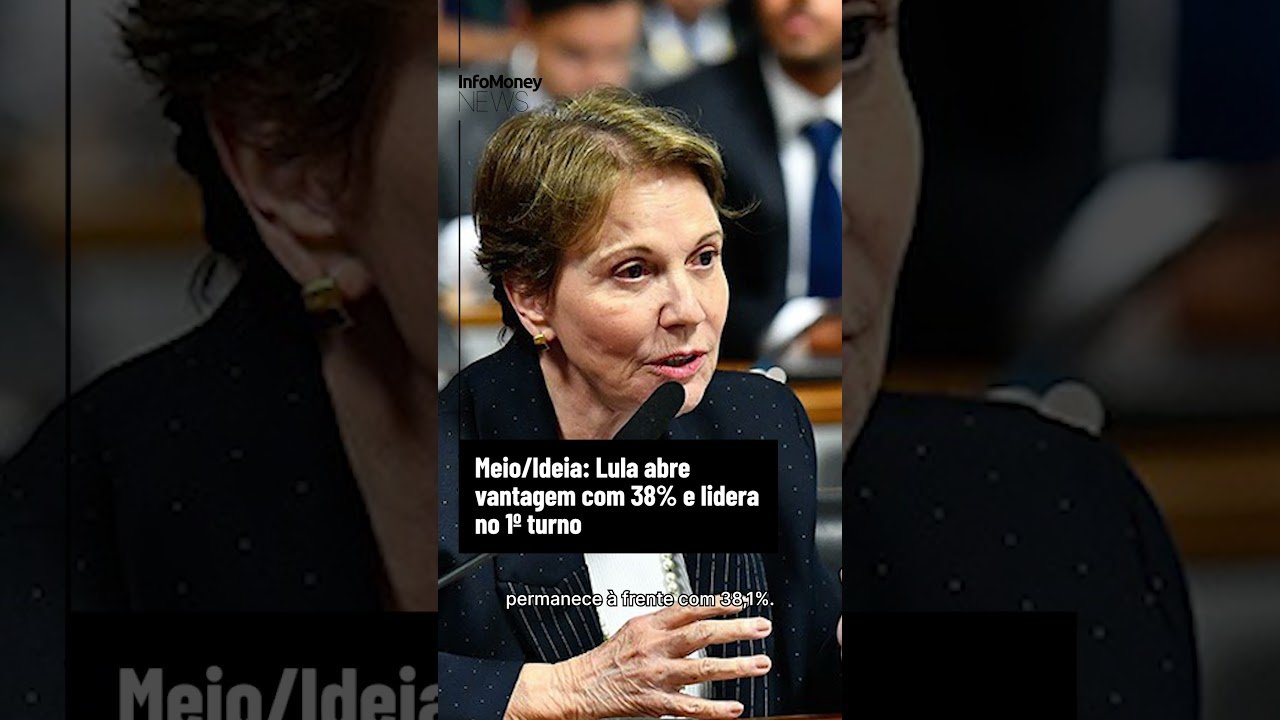 Meio/Ideia: Lula abre vantagem com 38% e lidera no 1º turno | InfoMoney News