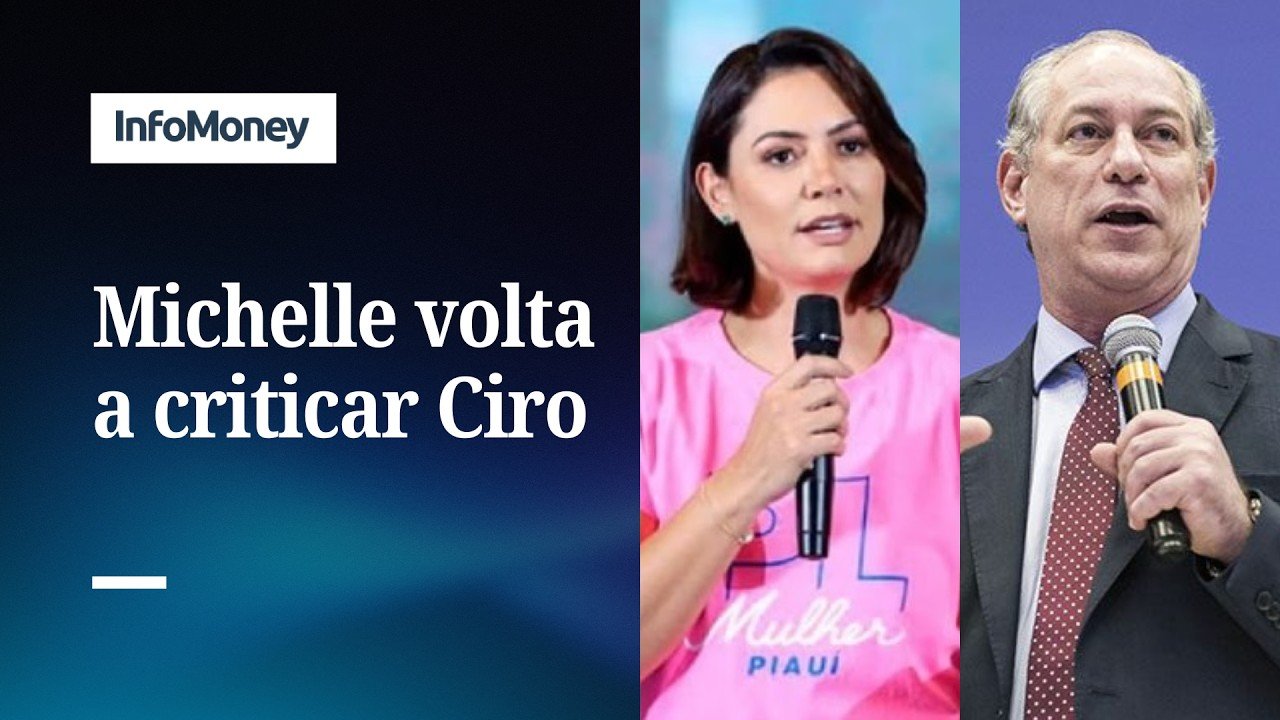 Michelle volta a criticar Ciro e mostra vídeo em que ele chama Bolsonaro de ‘jumento’|InfoMoney News