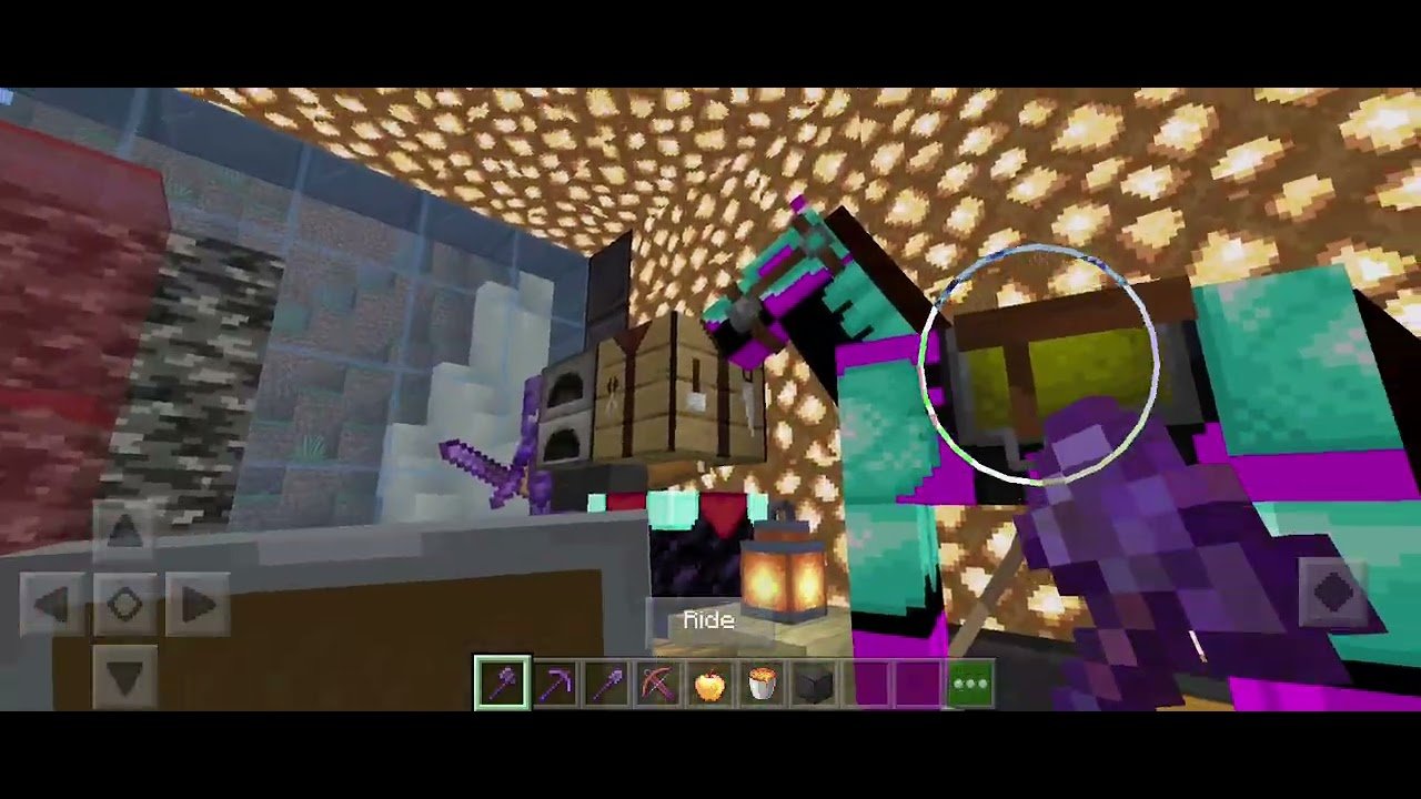 Playing block crazy robo craft EZ kill on wandering trader don’t mind the lava in the forest😂