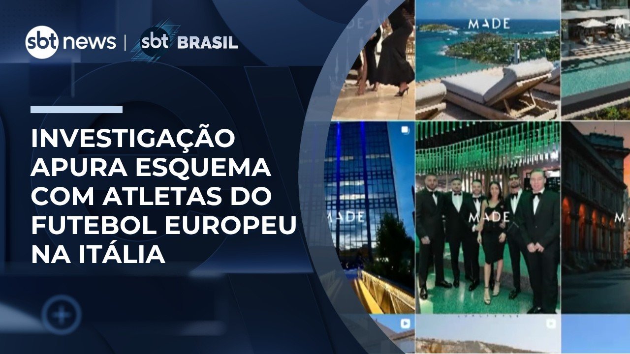 Promotoria de Milão apura esquema milionário em festas com jogadores do futebol europeu | #SBTBrasil