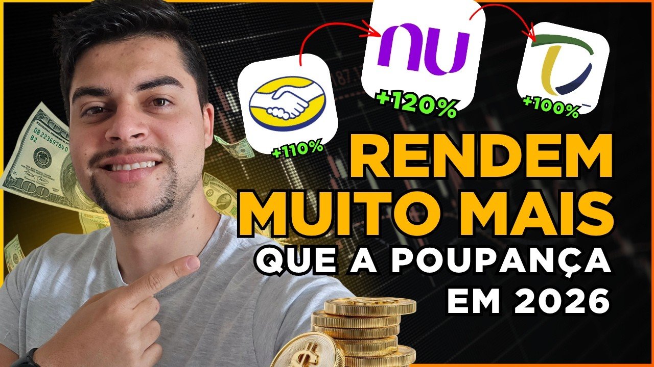 SAIA DA POUPANÇA AGORA! 5 Investimentos que Rendem o Dobro em 2026