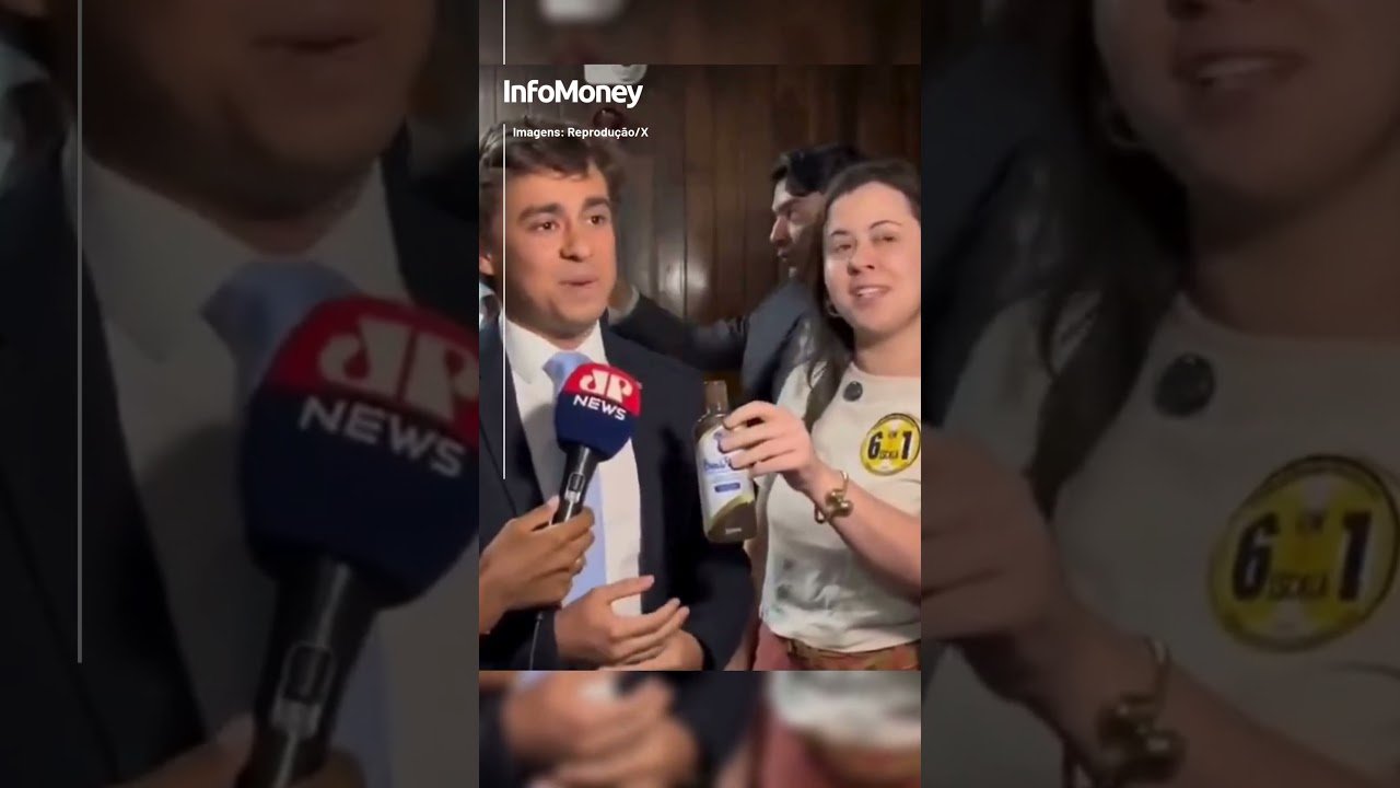 Sâmia Bomfim entrega óleo de peroba para Nikolas Ferreira por “mentir tanto”