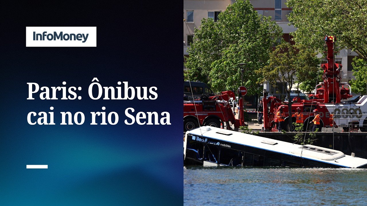 Susto em Paris: Ônibus cai no rio Sena | InfoMoney News