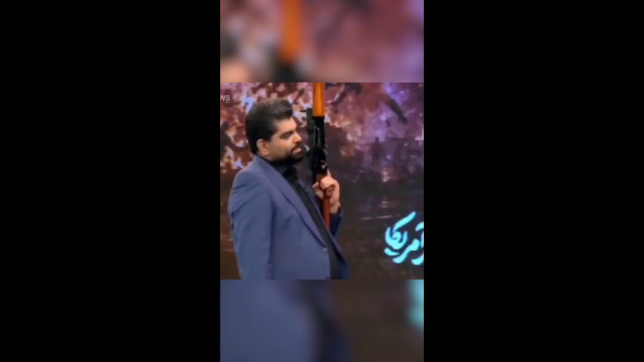 TV estatal iraniana exibe quadros de treinamento com armas em estúdio
