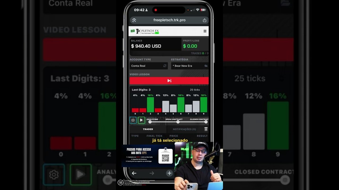 Vamos de operaçao com o nosso super algoritimo Bear New Era da Deriv