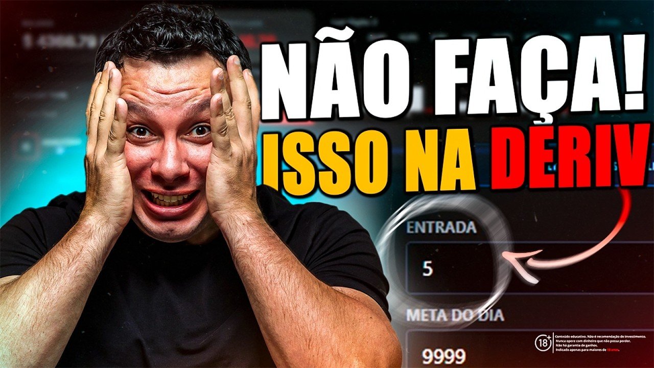 Aumentei a entrada e eu me arrependi na Deriv