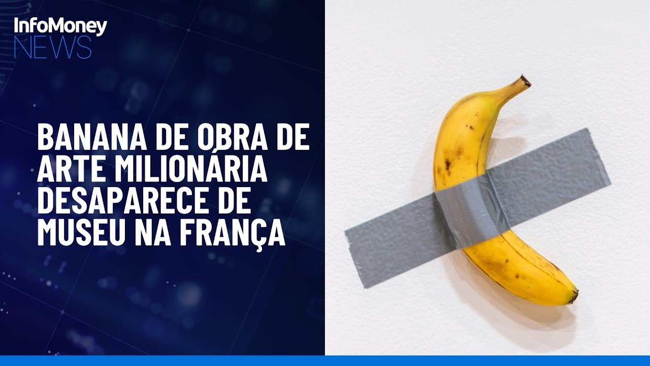 Banana de obra de arte milionária desaparece de museu na França | InfoMoney News