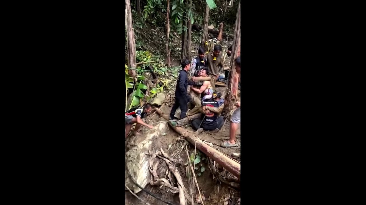 Cinco homens são retirados com vida de caverna inundada em Laos