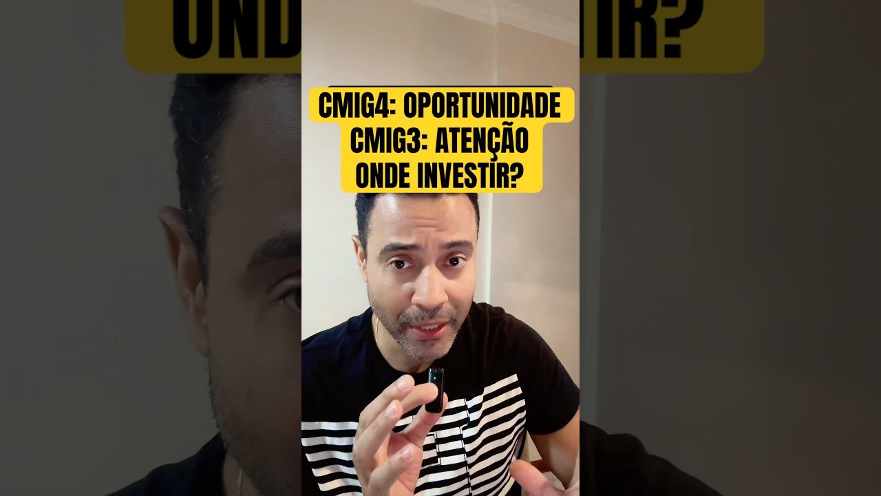 CMIG4: OPORTUNIDADE | CMIG3: ATENÇÃO | ONDE INVESTIR? #cmig #investir #radardeacoes