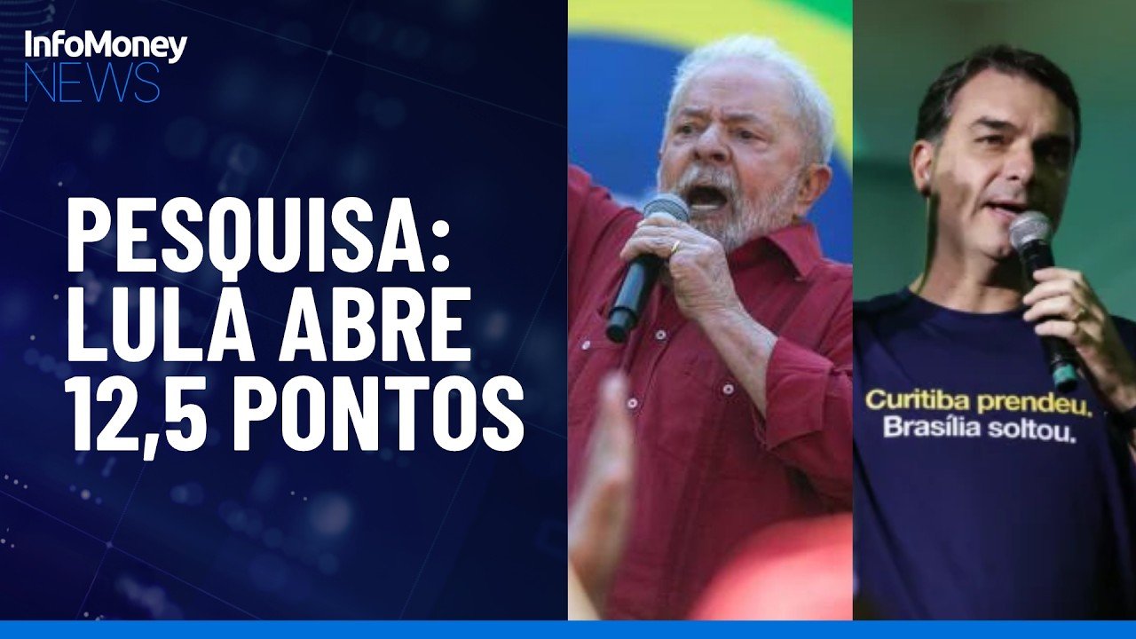 CNT/MDA: Lula tem 49,3% e abre 12,5 pontos sobre Flávio | InfoMoney News