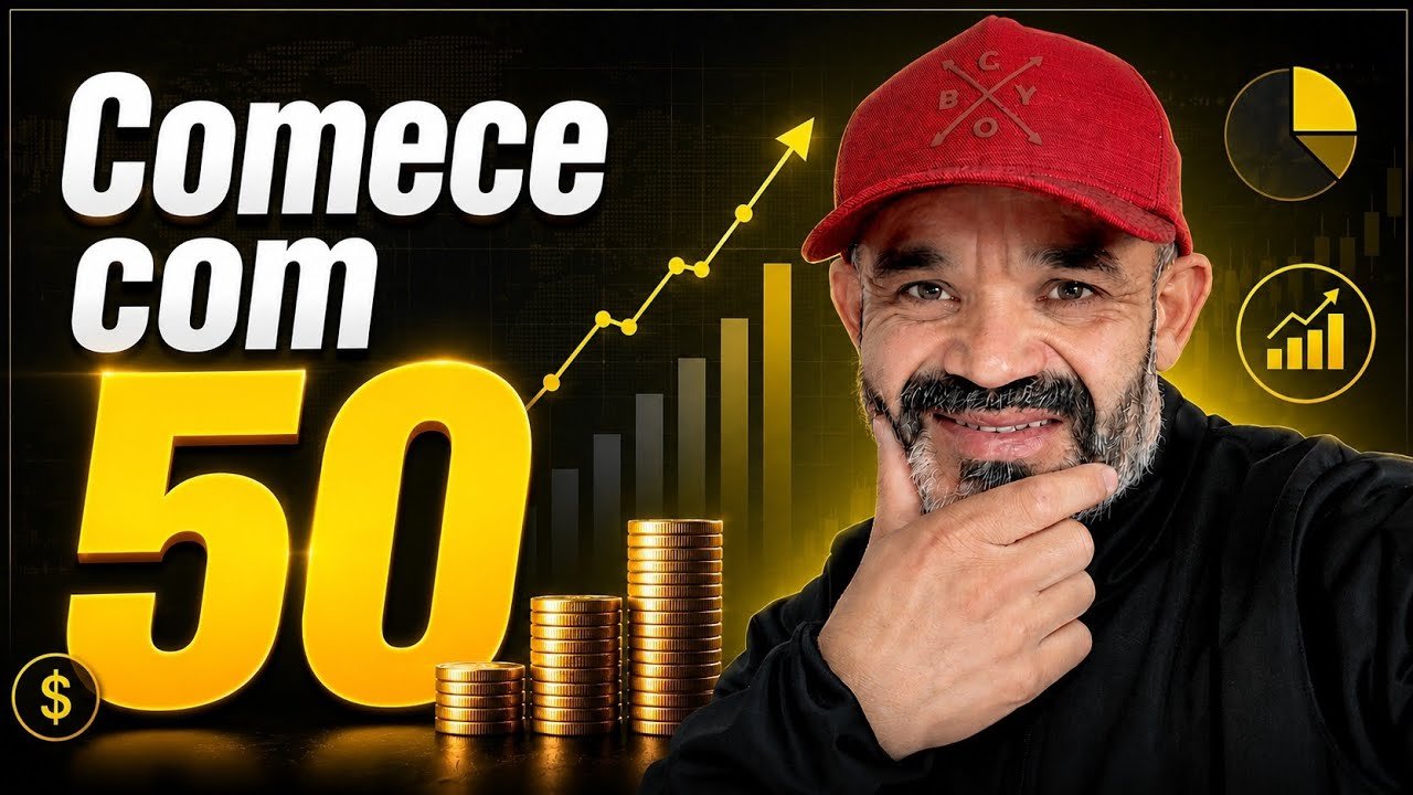Como E Onde INVESTIR COM APENAS R$ 50 em 2026 (Passo a passo)”