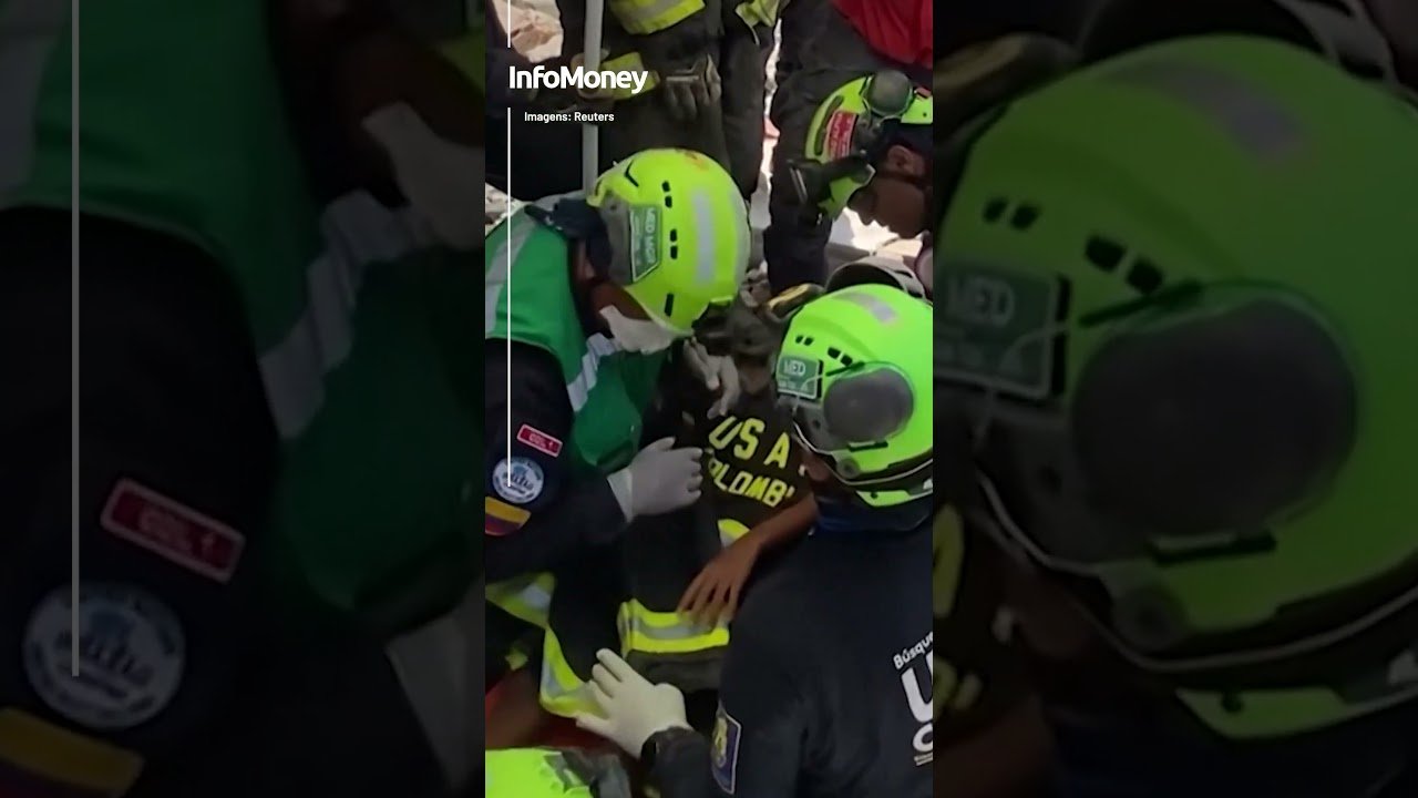 Criança de 11 anos é resgatada em meio a escombros na #venezuela  | InfoMoney News