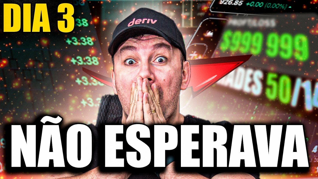DIA 03 | Não Esperava Ver Isso na Minha Conta com Robô Trader Deriv.