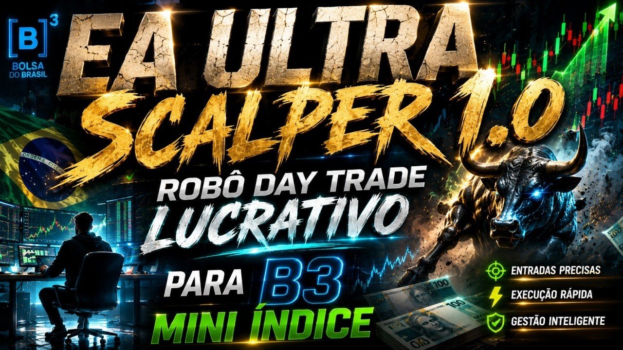 EA. ULTRA SCALPER 1.0: ROBÔ DAY TRADE LUCRATIVO PARA B3 MINI INDICE