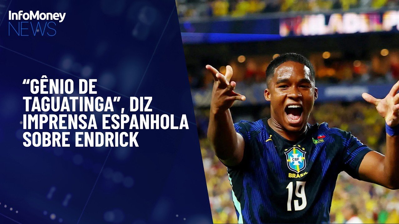 Endrick é elogiado pela imprensa espanhola após estreia na Copa do Mundo | InfoMoney News