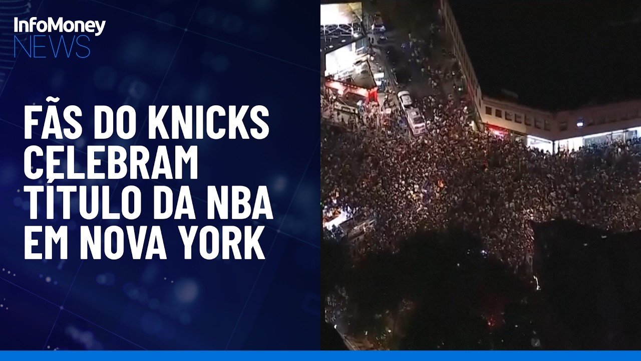 Fãs do Knicks celebram título da NBA em Nova York