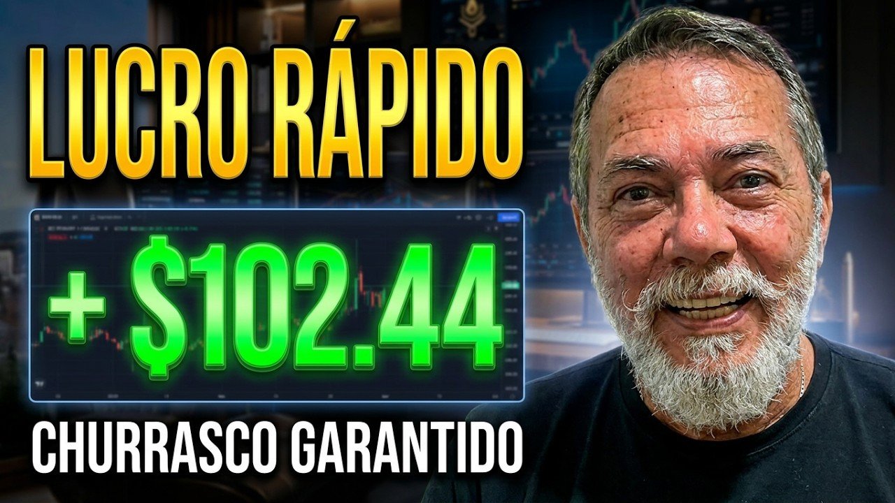 Fiz 100 Dólares para o Churrasco da Copa! (Robô Grátis Turbo Trade)