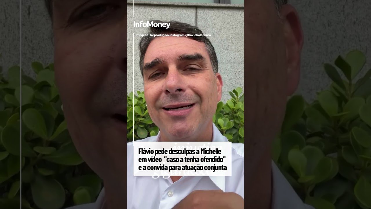 Flávio pede desculpas a Michelle em vídeo  “caso a tenha ofendido”