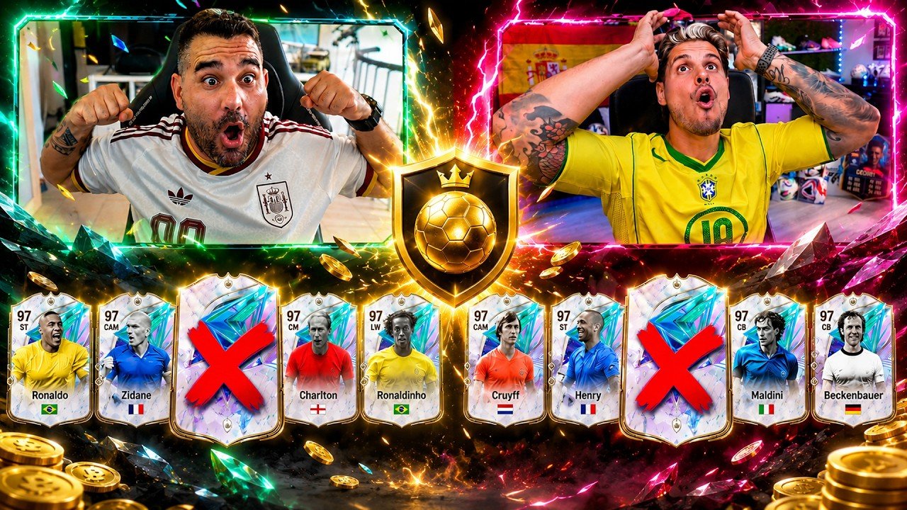 FUT DRAFT MILLONARIO DESCARTANDO ICONOS TOCHARDOS VS CACHO !!!