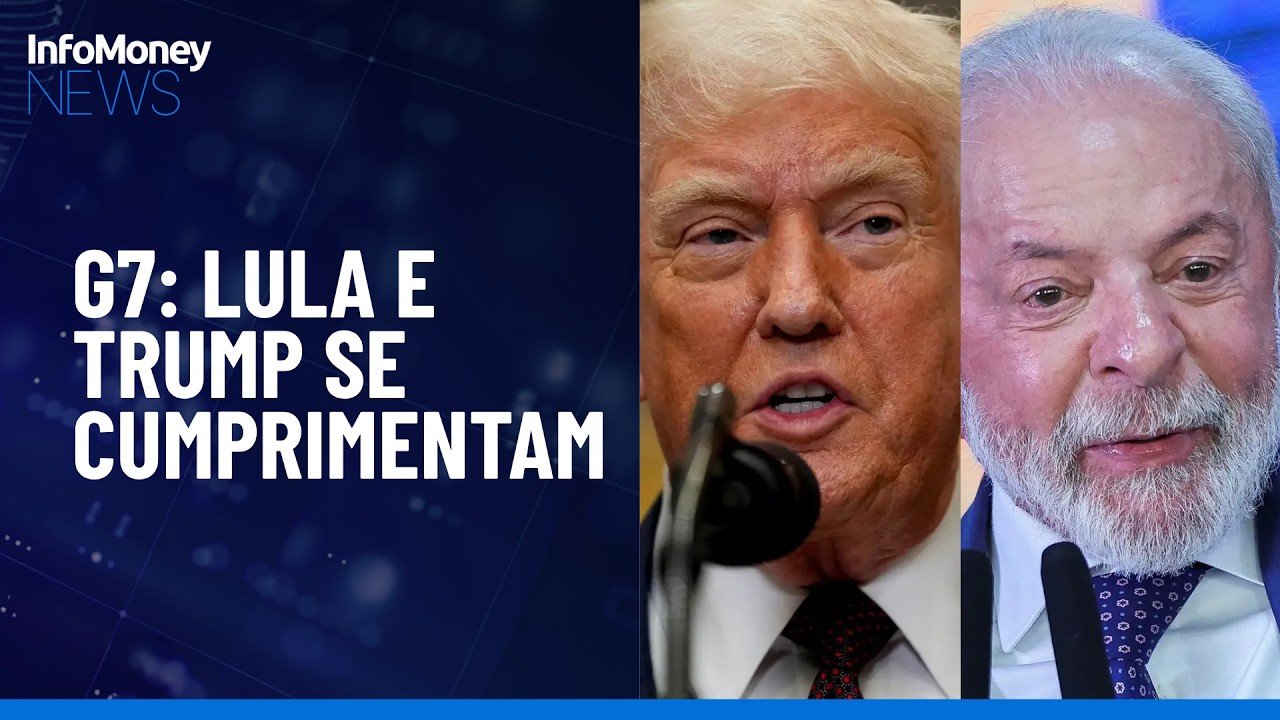 Lula e Trump se cumprimentam durante evento social no G7 | InfoMoney News