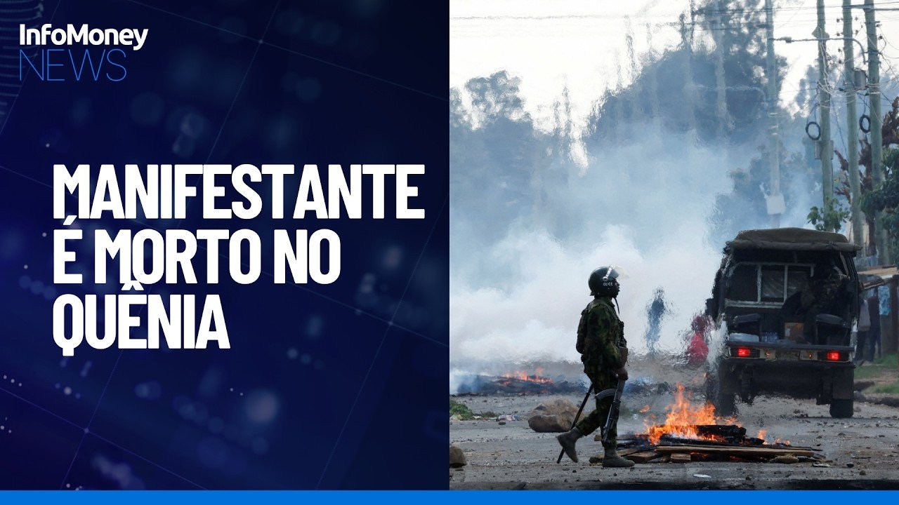 Manifestante confronta polícia no Quênia causa de centro dos EUA | InfoMoney News