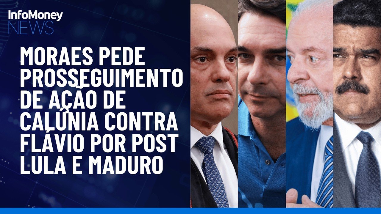 Moraes aciona PGR sobre post de Flávio que liga Lula a Maduro | InfoMoney News