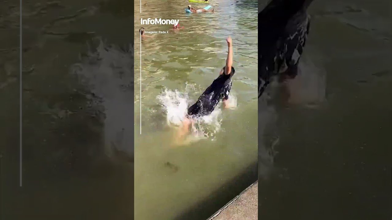 Parisienses buscam alívio em rios e canais durante onda de calor extrema