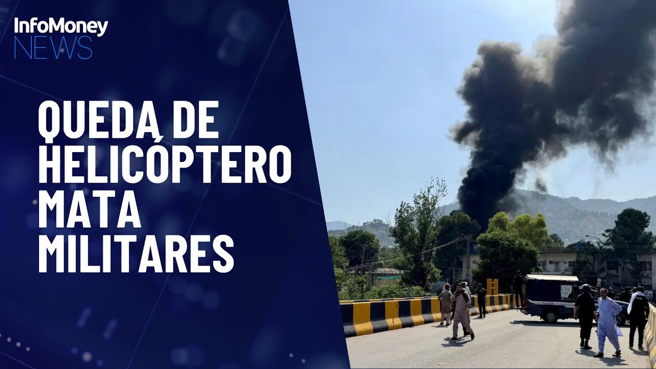 Queda de helicóptero militar na Caxemira mata 22 militares | InfoMoney News